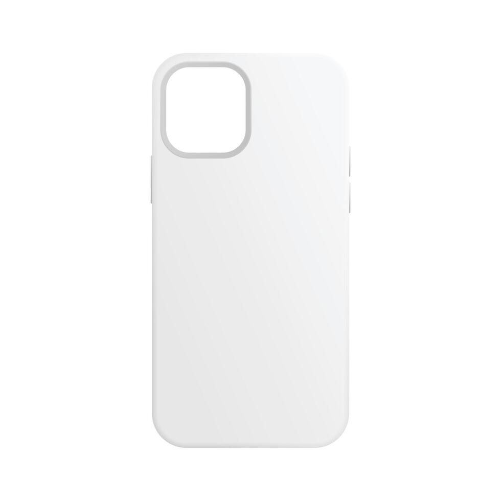 Blank mobile phone case vector illustration template