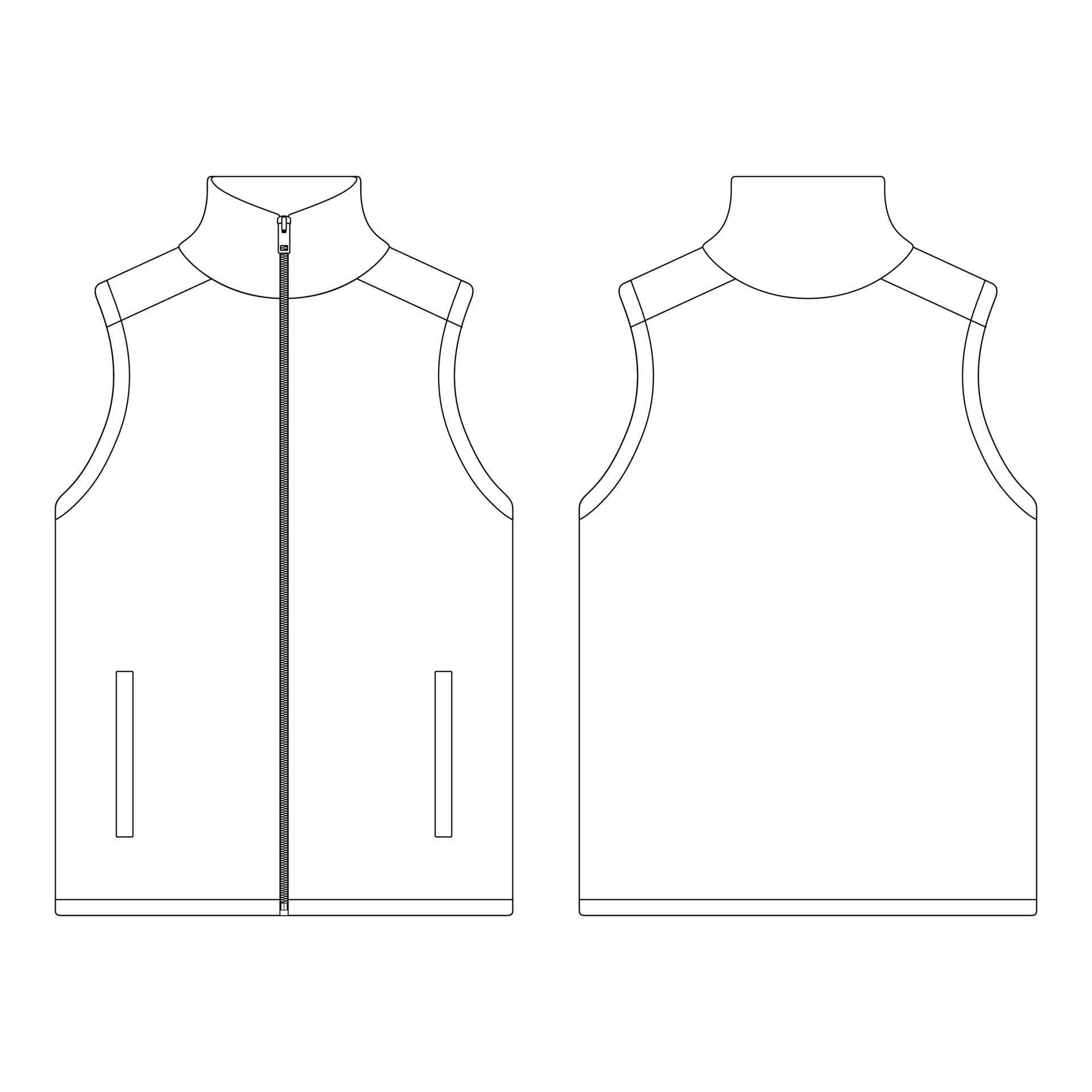 Western vest waistcoat technical fashion illustration with sleeveless,  yoke, flap pockets, fitted body . Flat apparel template front, white color  style. Women, men, unisex top CAD mockup Stock Vector Image & Art -