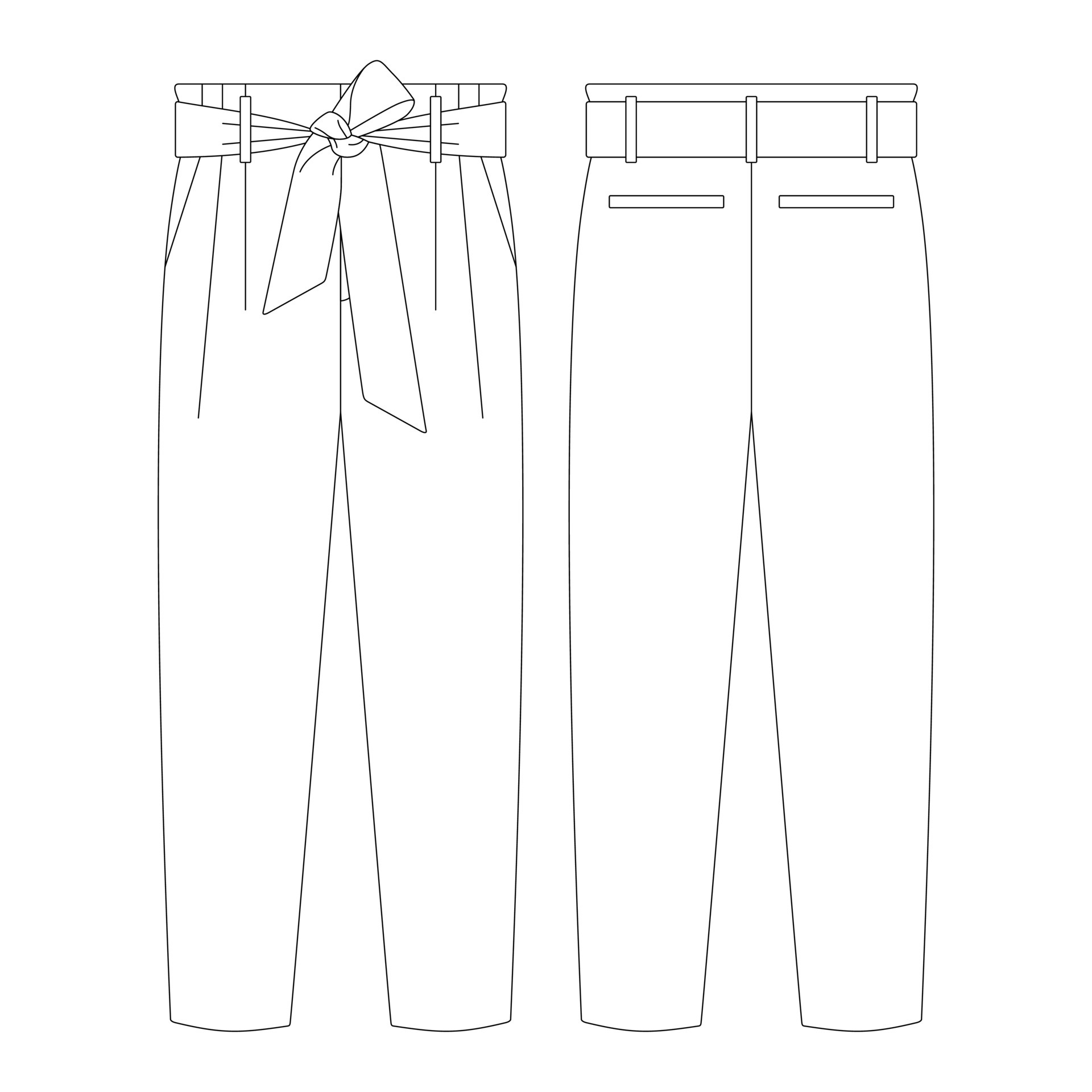 Premium Vector  Mens denim long pant fashion flat sketch template and  technical fashion illustration