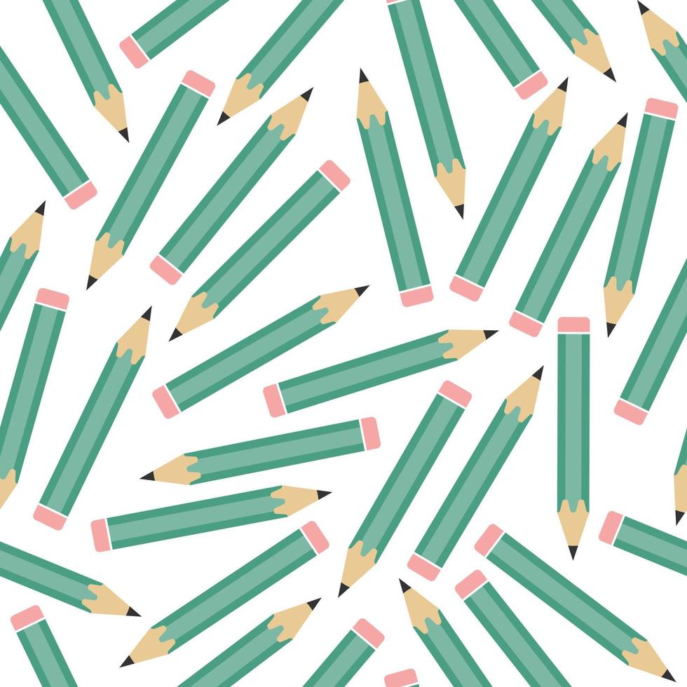 Pattern pencil vector illustration equipment background
