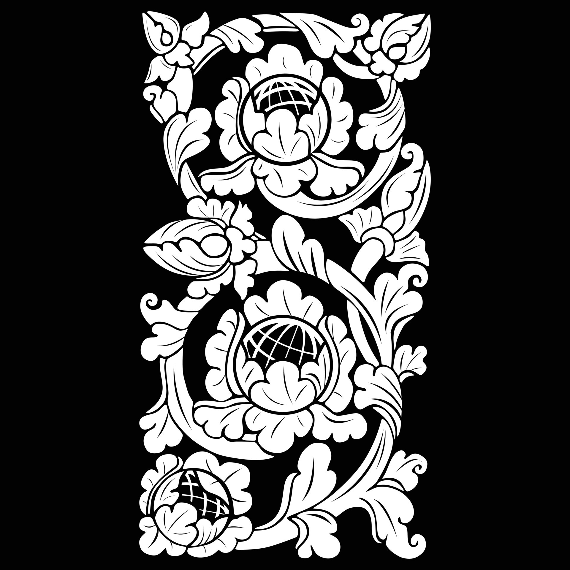 Pattern batik in Yogyakarta, Indonesian java, vector illustration ...