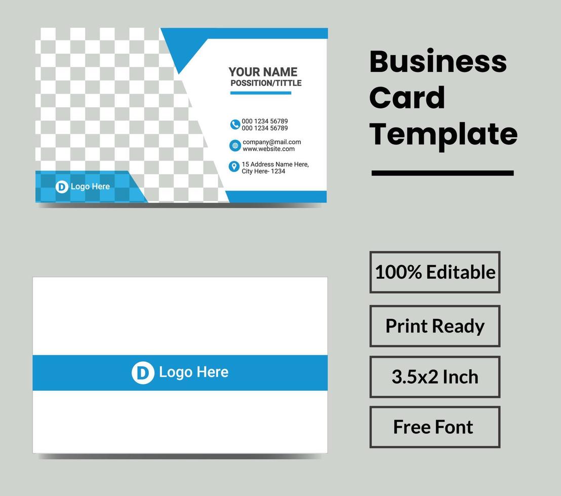 Modern Corporate business  card design template vector