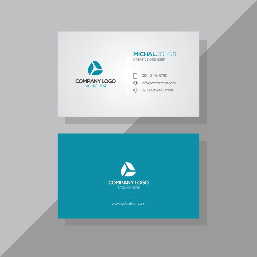 Modern Business Card Design Free Vector