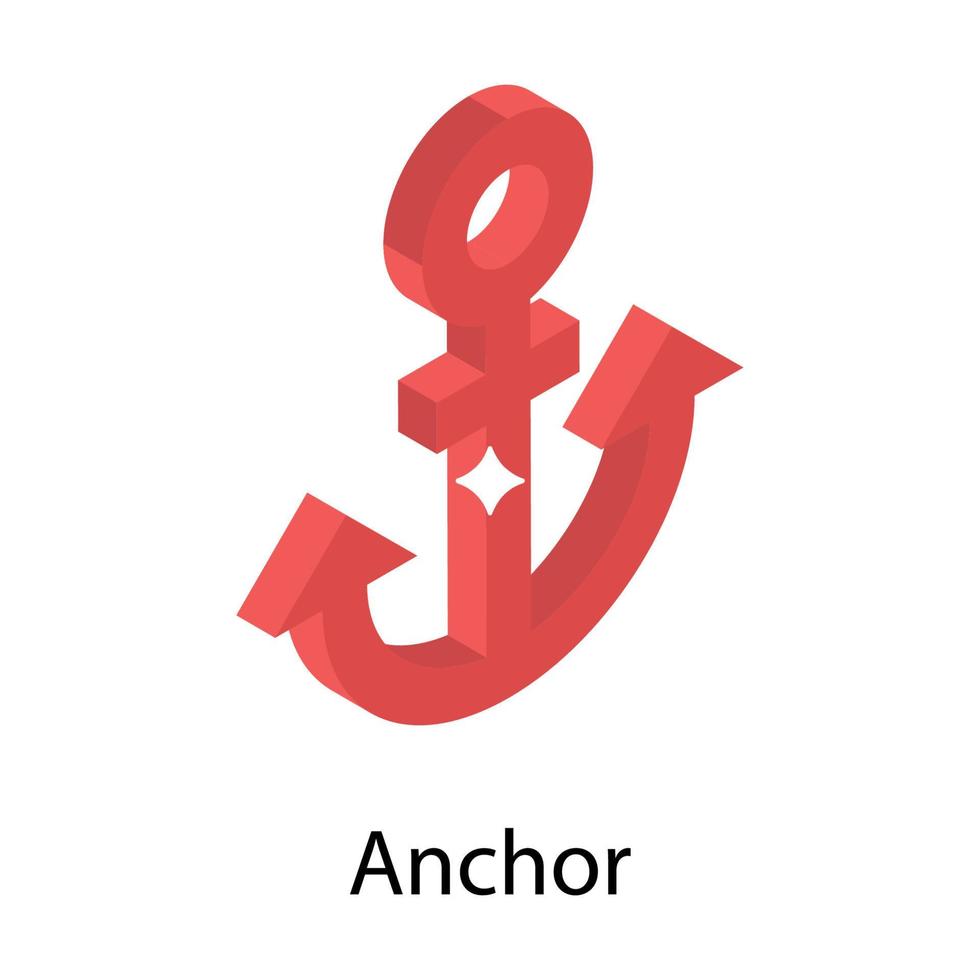 Trendy Anchor Concepts vector