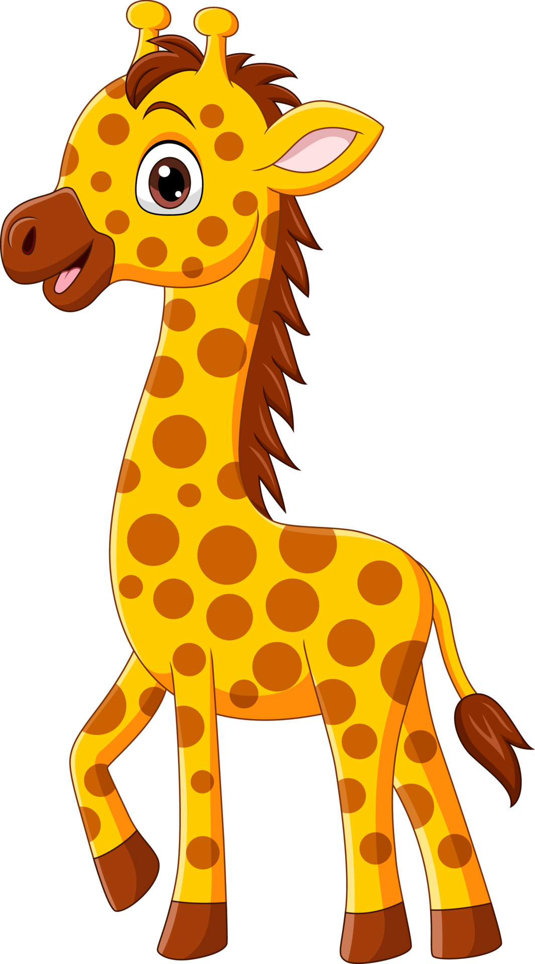 Cute baby giraffe cartoon isolated on white background 5151849 Vector Art at Vecteezy Cute baby giraffe cartoon isolated on white background 5151849 Vector Art at Vecteezy