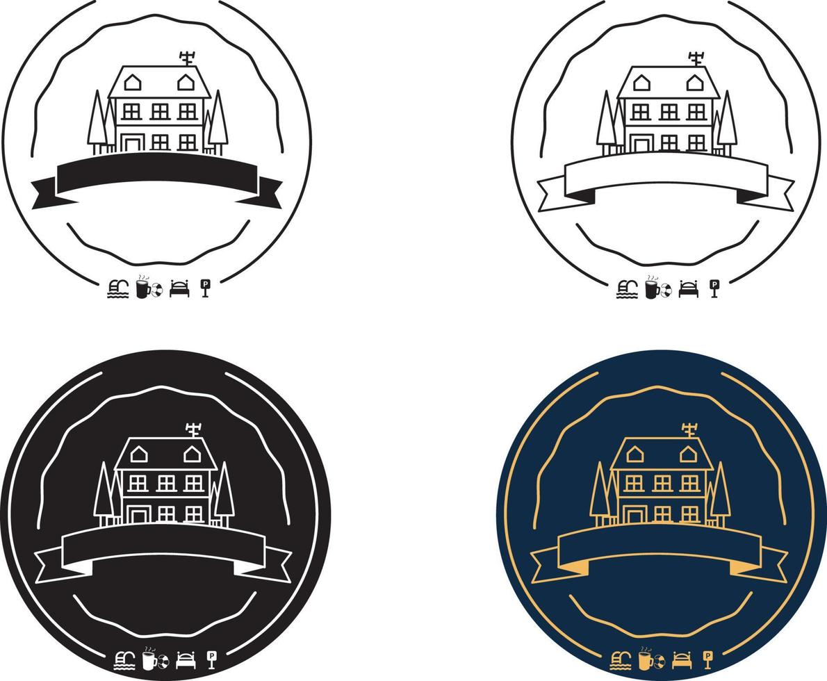BB Logo house vector