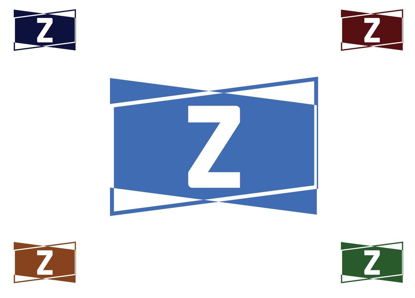 Z letter logo and icon design template vector