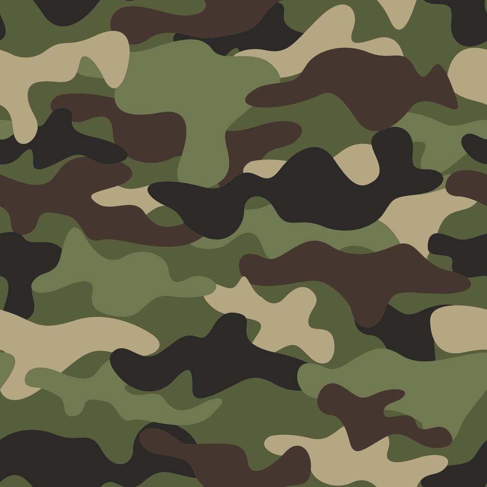 ejército, militar, camuflaje, seamless, patrón vector