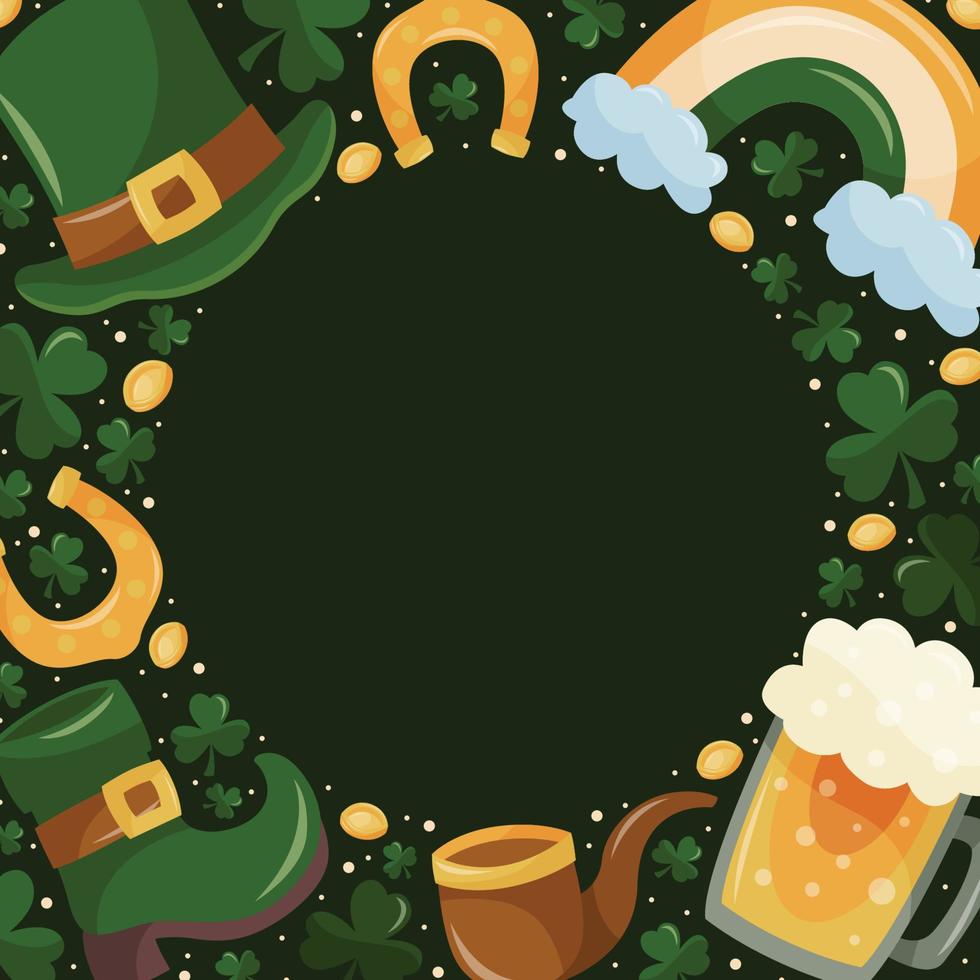 St Patrick's Day Festivity Background vector
