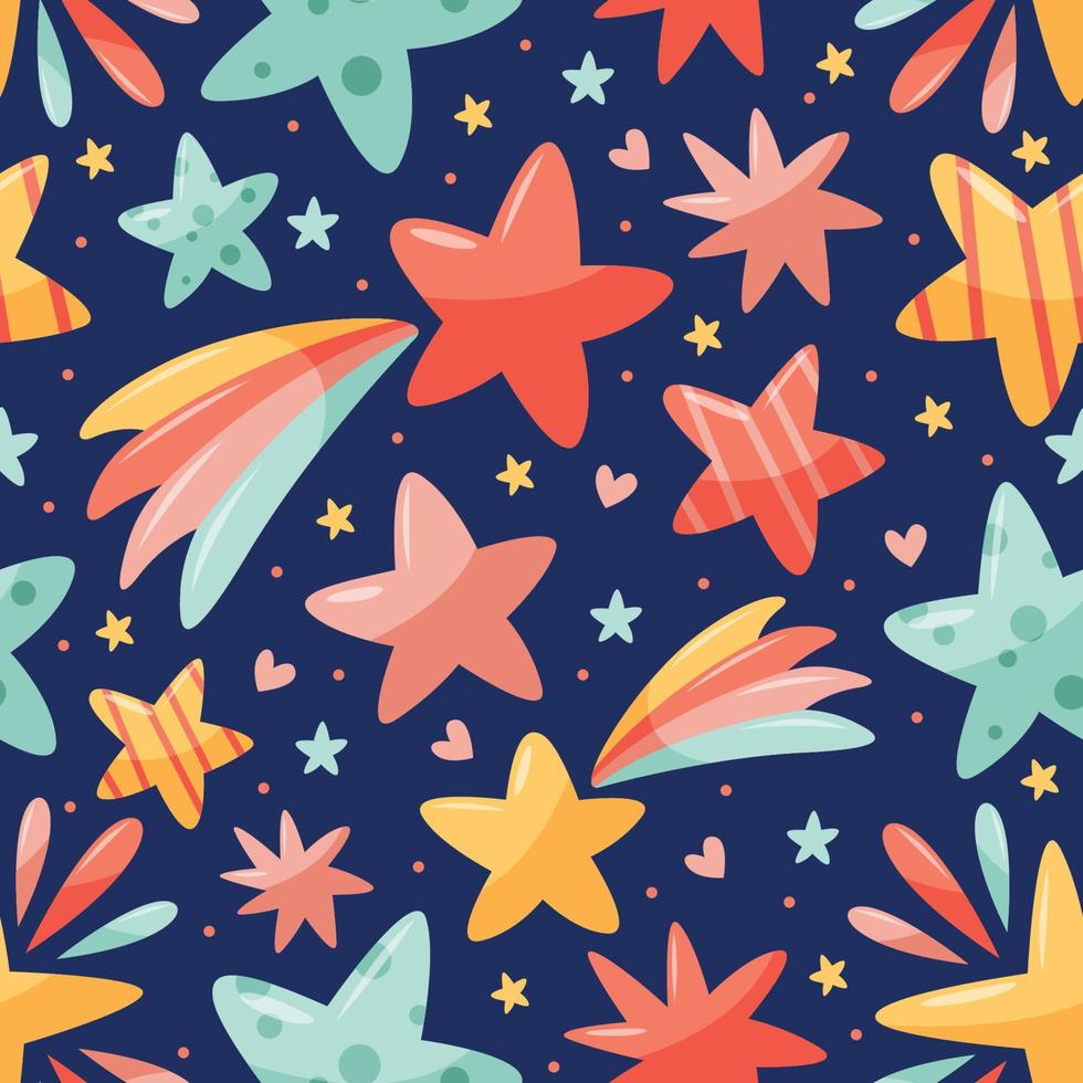 Star Seamless Pattern vector