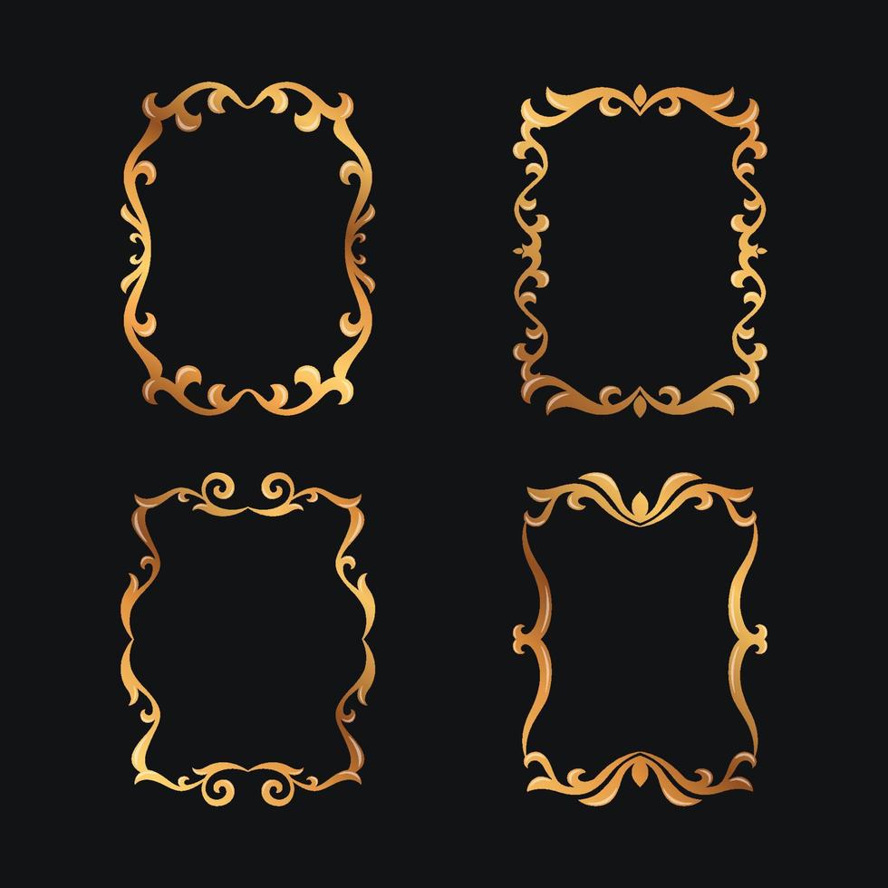 Decorative Vintage Frame Set vector