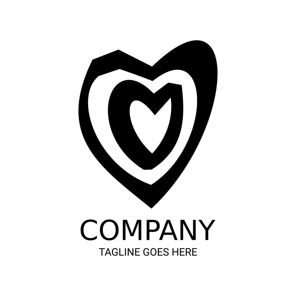 Very cool Love logo design. vector