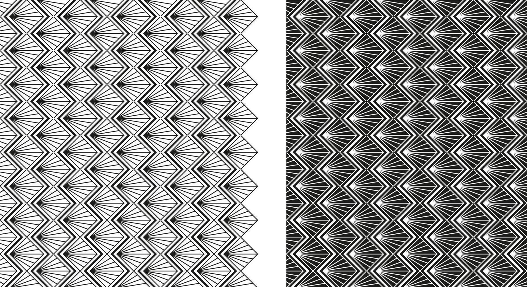 various black and white pattern style vector
