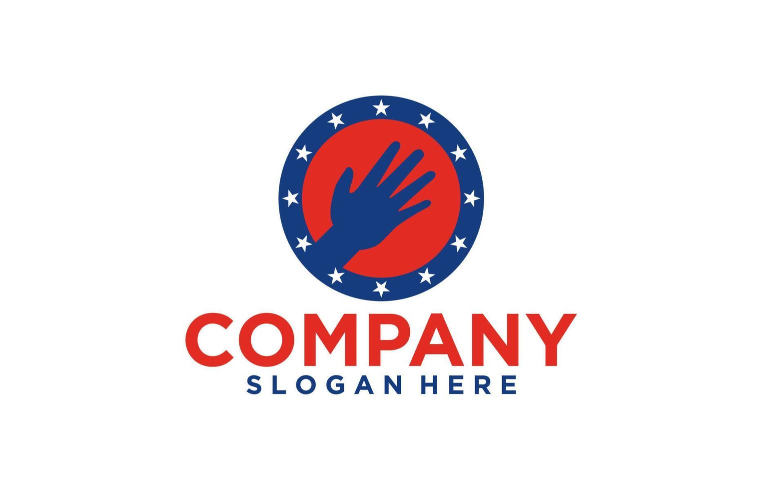 Hand with Star Logo Template vector icon Business