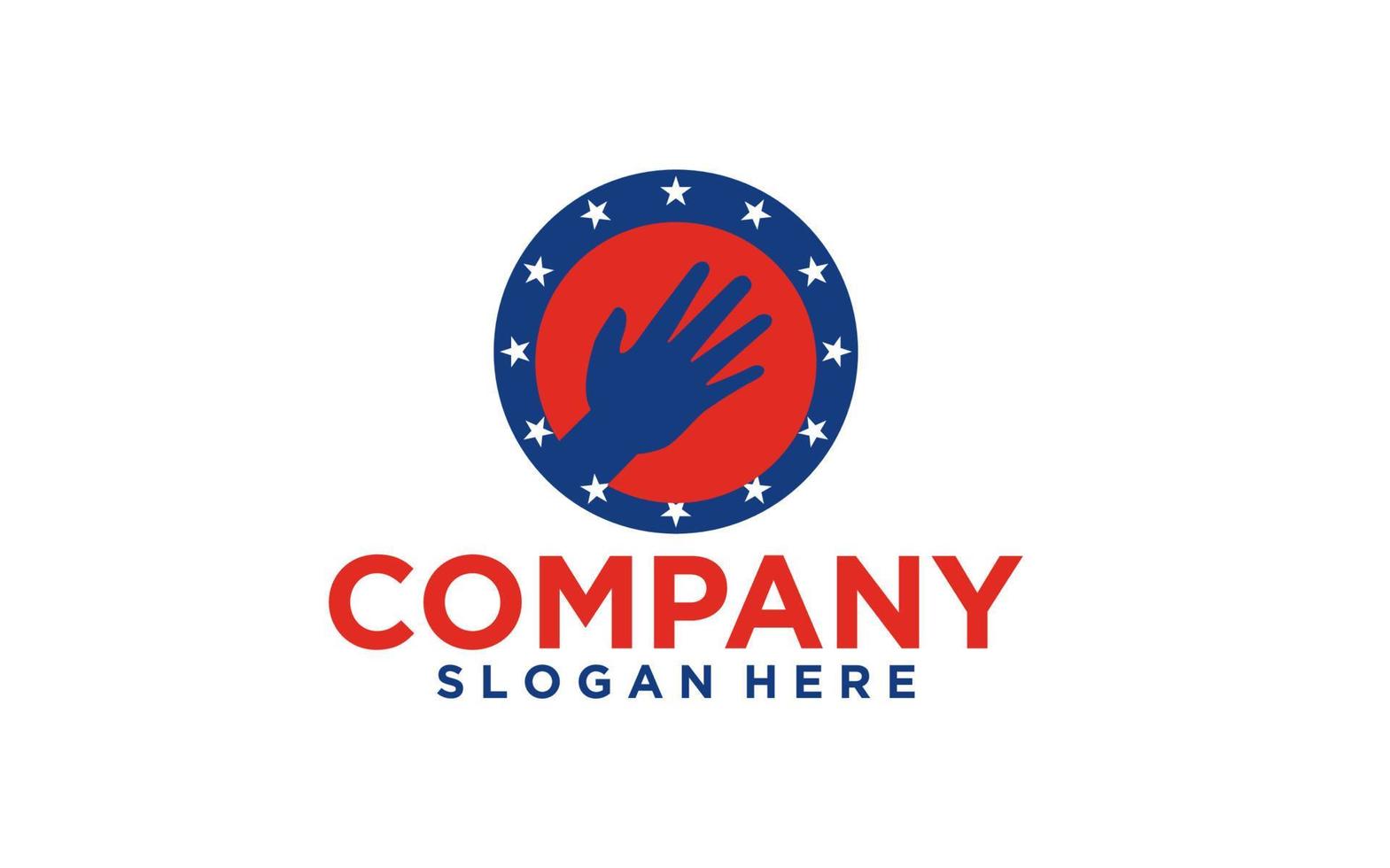 Hand with Star Logo Template vector icon Business