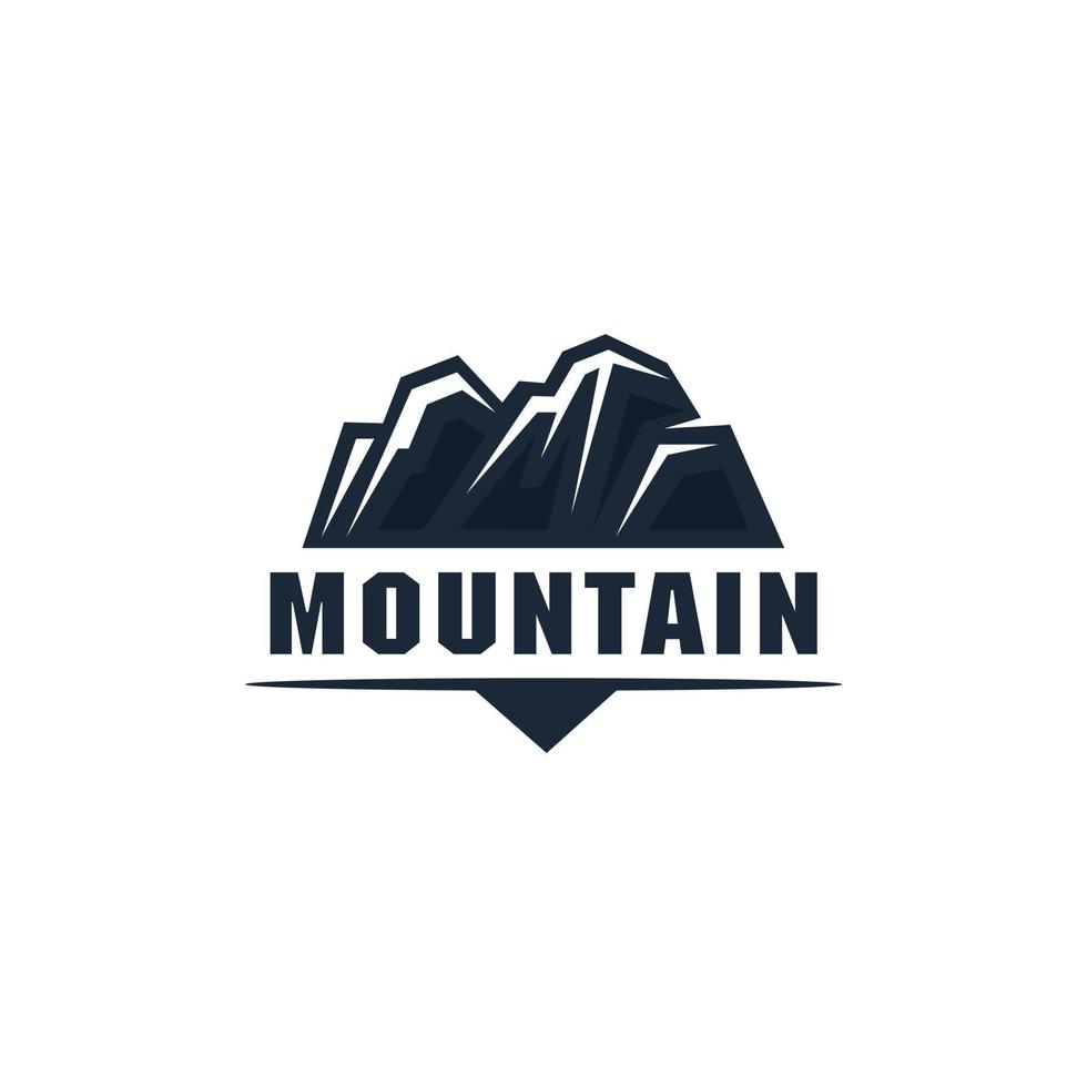 Illustration of mountain, outdoor adventure. Vector graphics for t-shirts and other uses