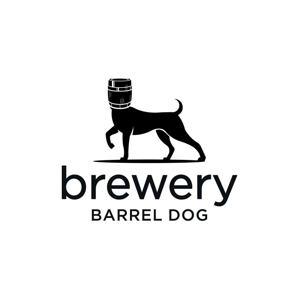 dog design with brewery head vector