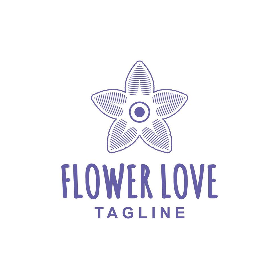 floral style circular leaf line design logo vector