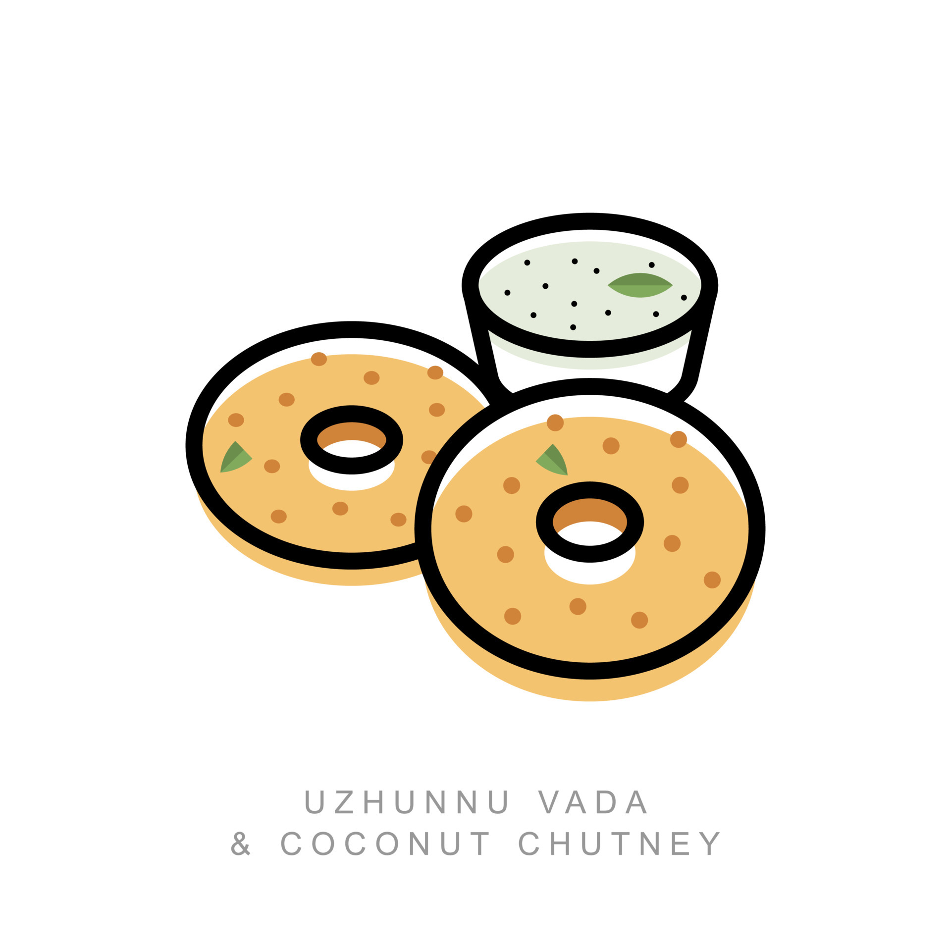 Uzhunnu vada lso known as medu vada or urad dal fritters is a baked and fried indian snack with coconut chutney simple outline vector 5153728 Vector Art at Vecteezy Uzhunnu vada lso known as medu vada or urad dal fritters is a baked and fried indian snack with coconut chutney simple outline vector 5153728 Vector Art at Vecteezy