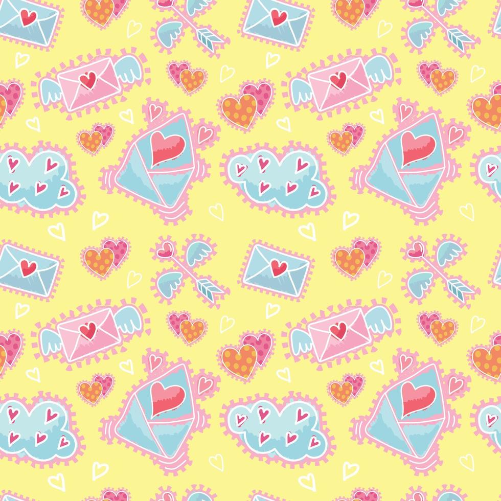 valentine objects cute item vector icon design