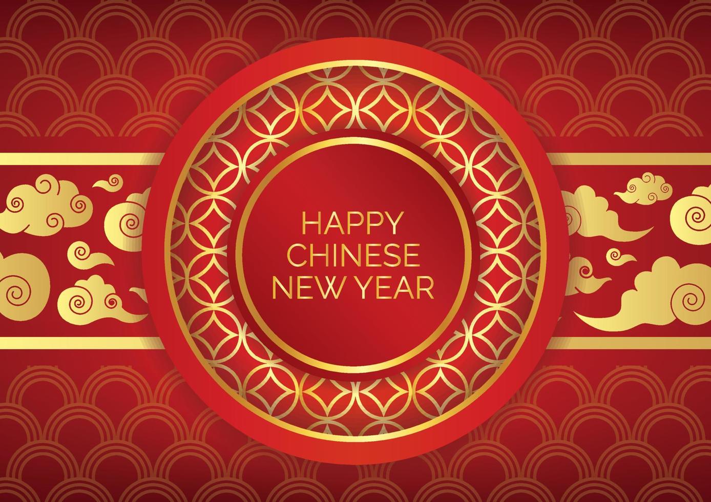 red background tiger year vector