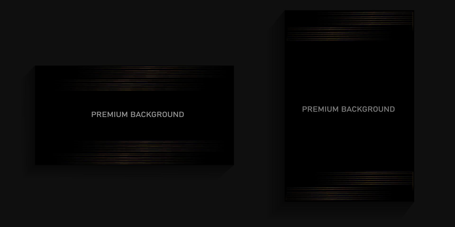 premium background with abstract gold line in the middle for cover, banner, poster, billboard vector