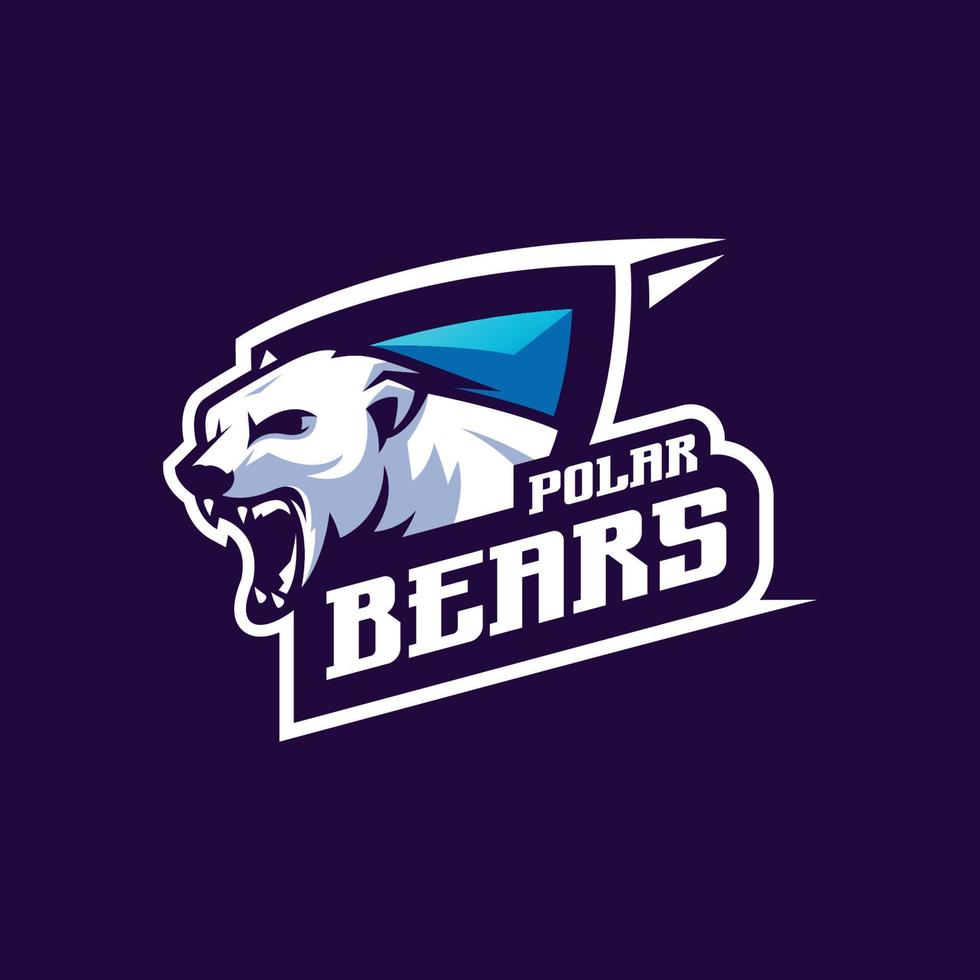 bear logo design with vector