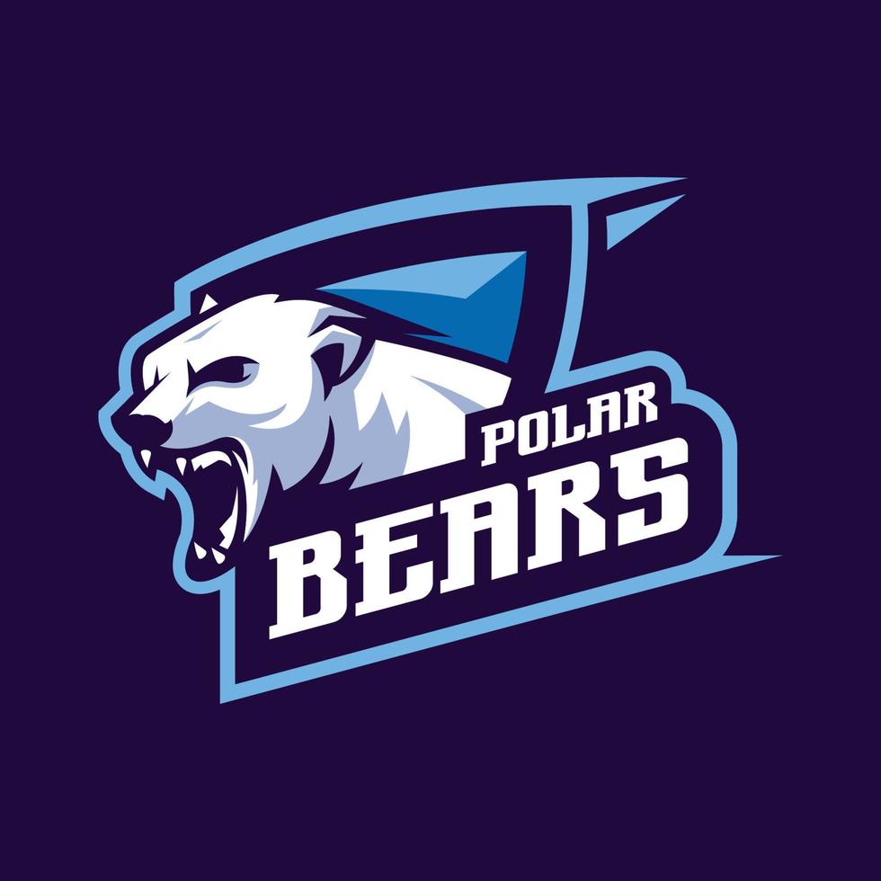 bear logo design with vector