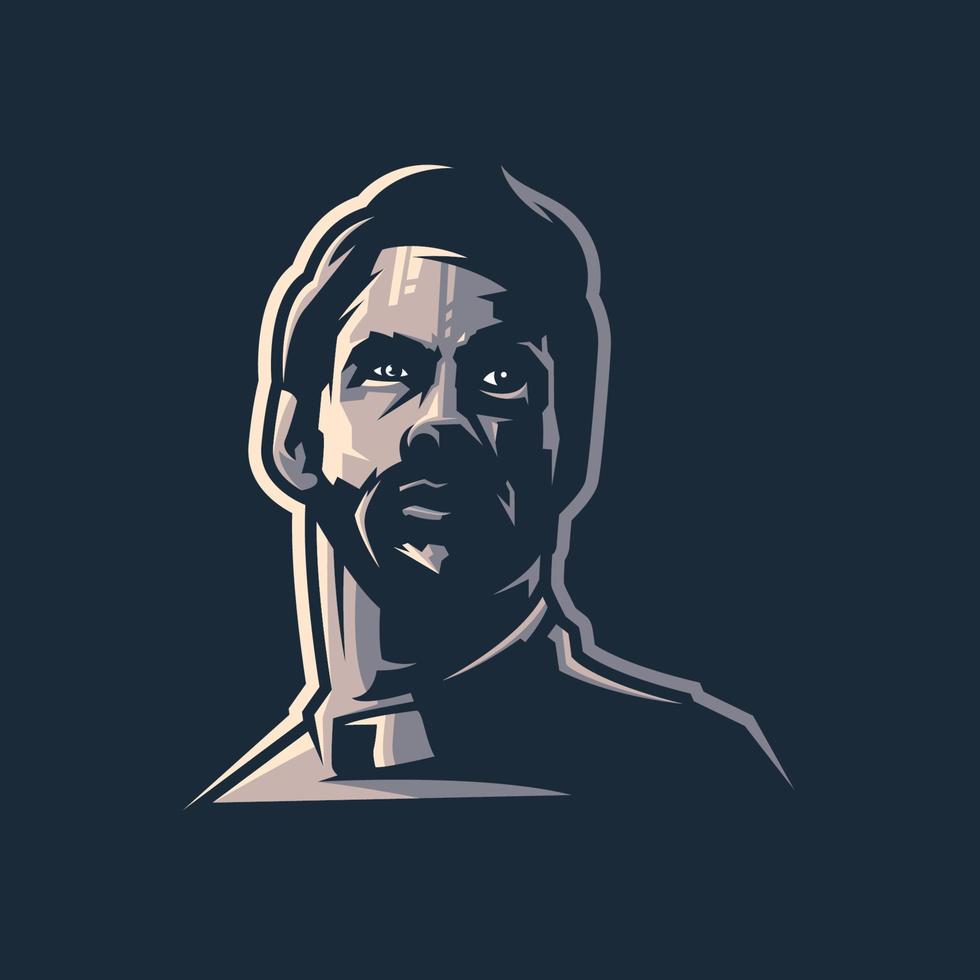 man logo design with vector