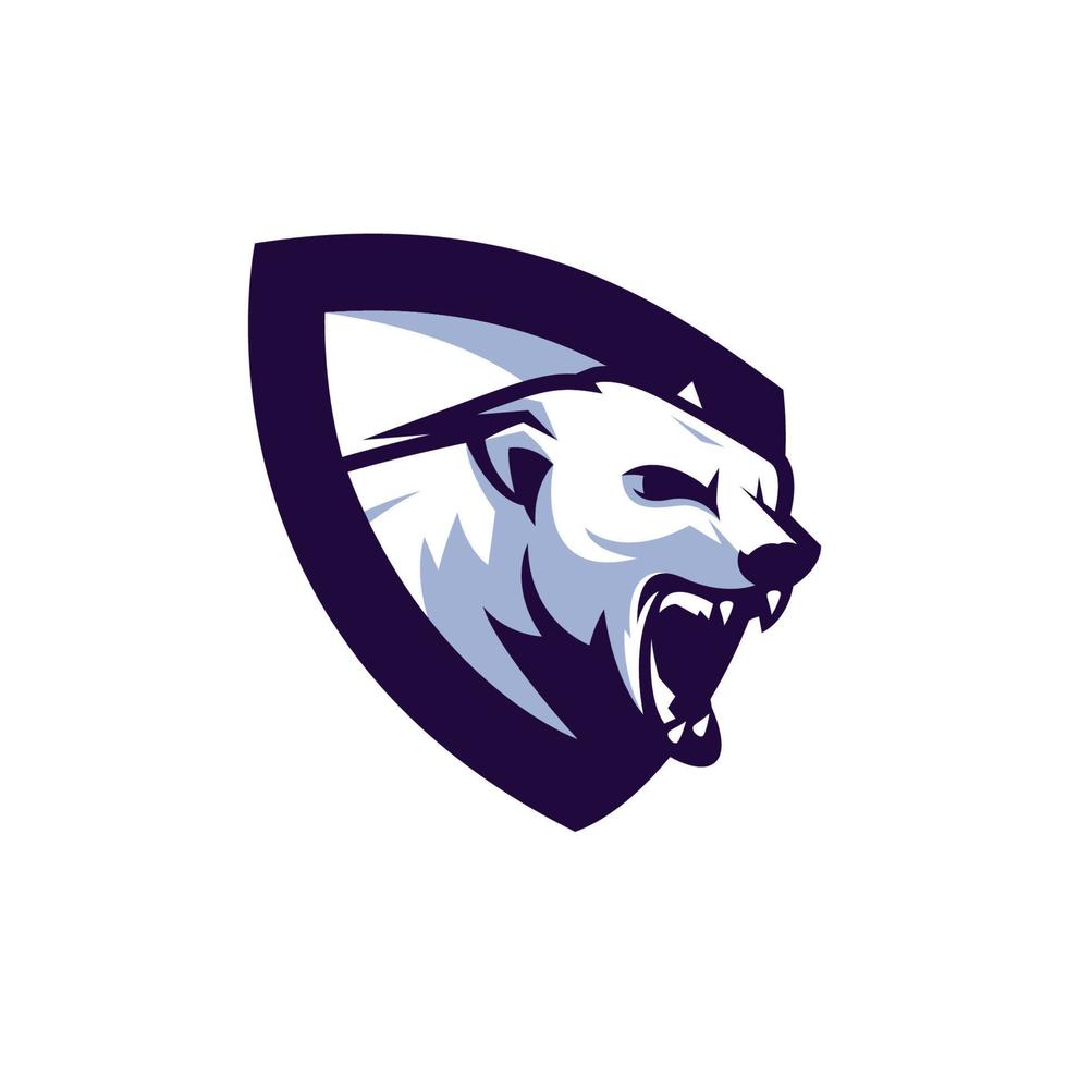 bear logo design with vector