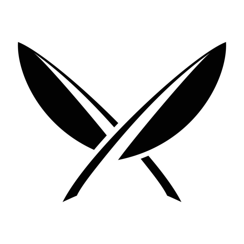 Crossed Quill icons vector