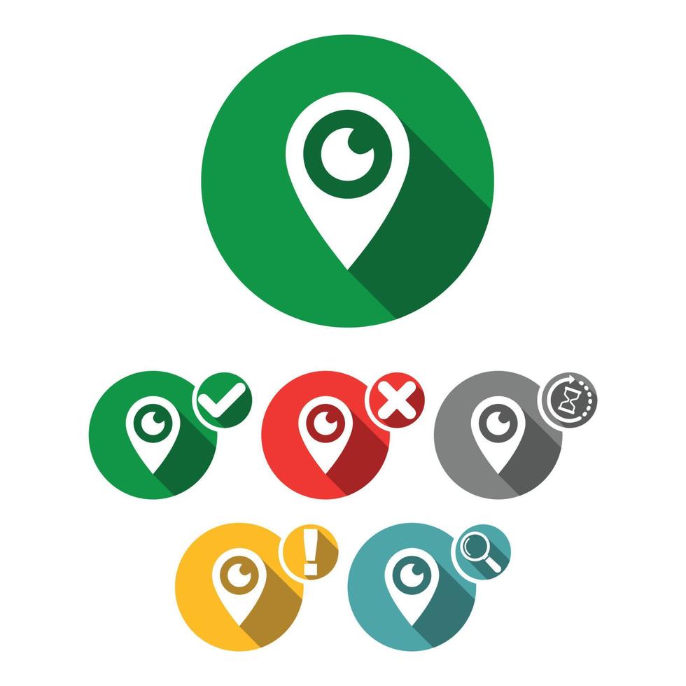 visit location Icons vector