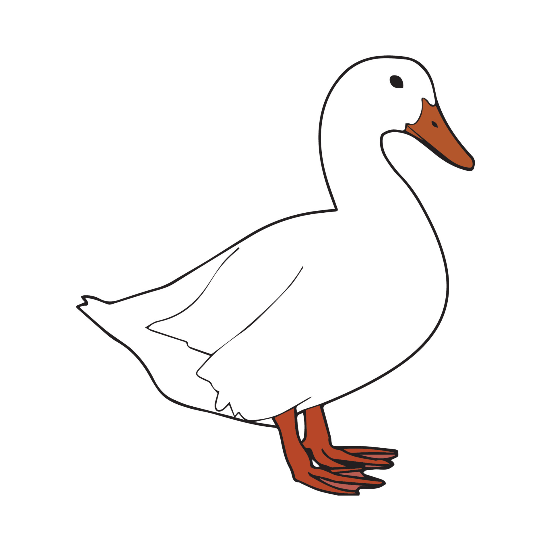 Duck Art Vector 5154731 Vector Art at Vecteezy