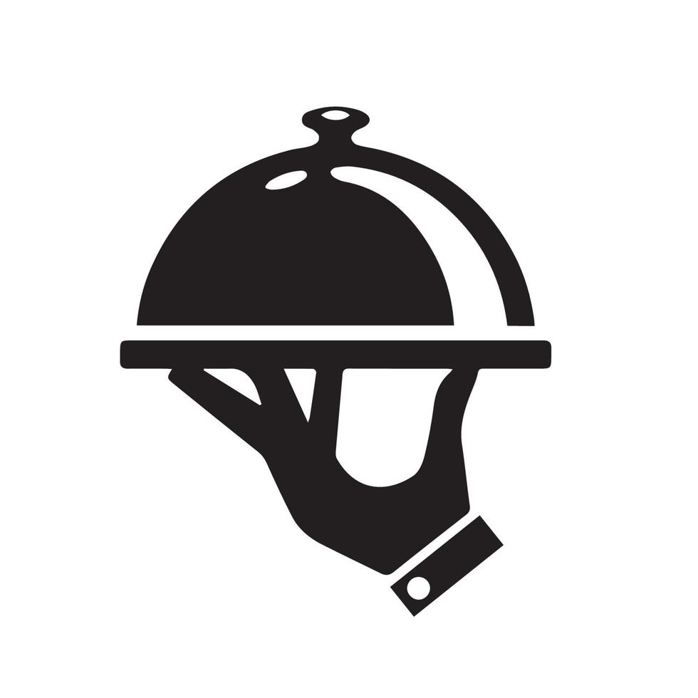 Waiter's hand illustration vector