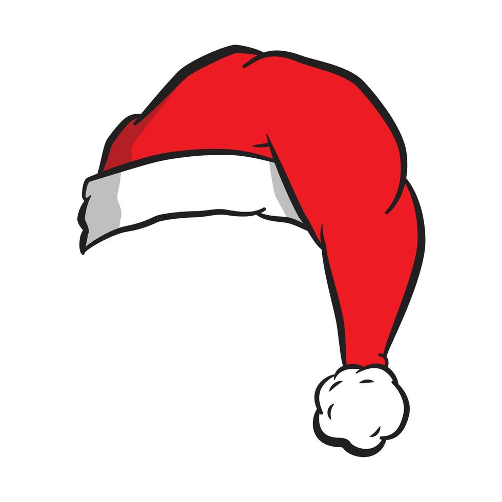 sombrero de papá noel vector