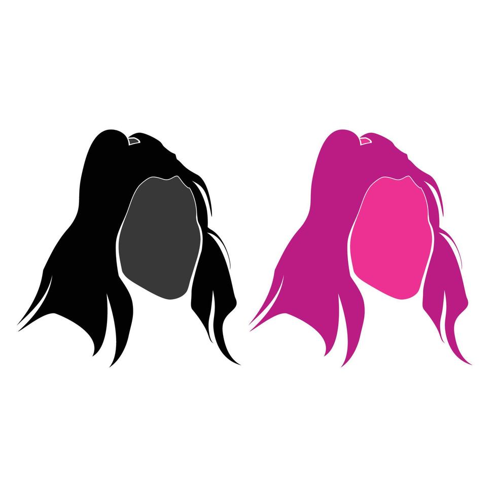 Face Hair Beauty Logo vector