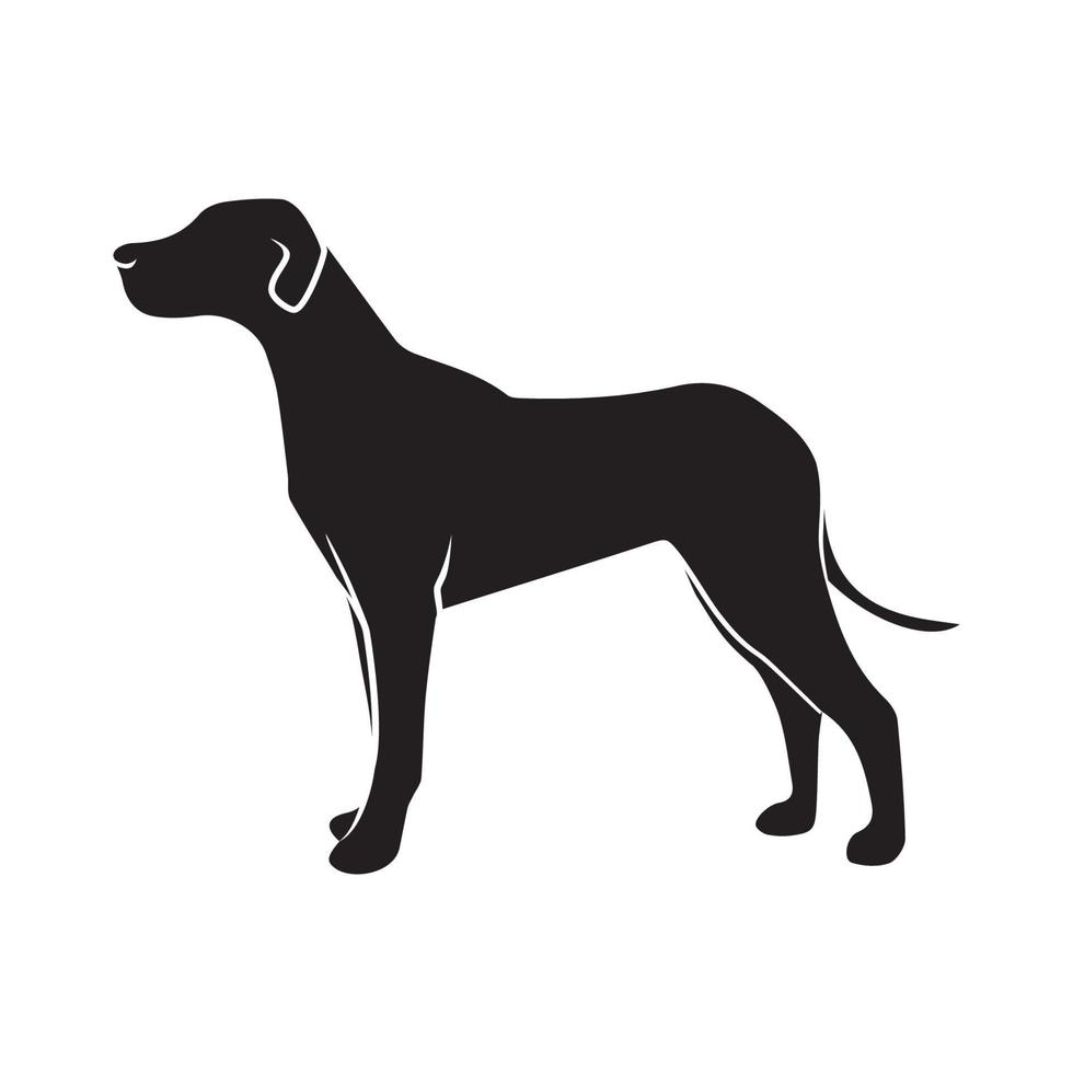 perro silueta ic vector