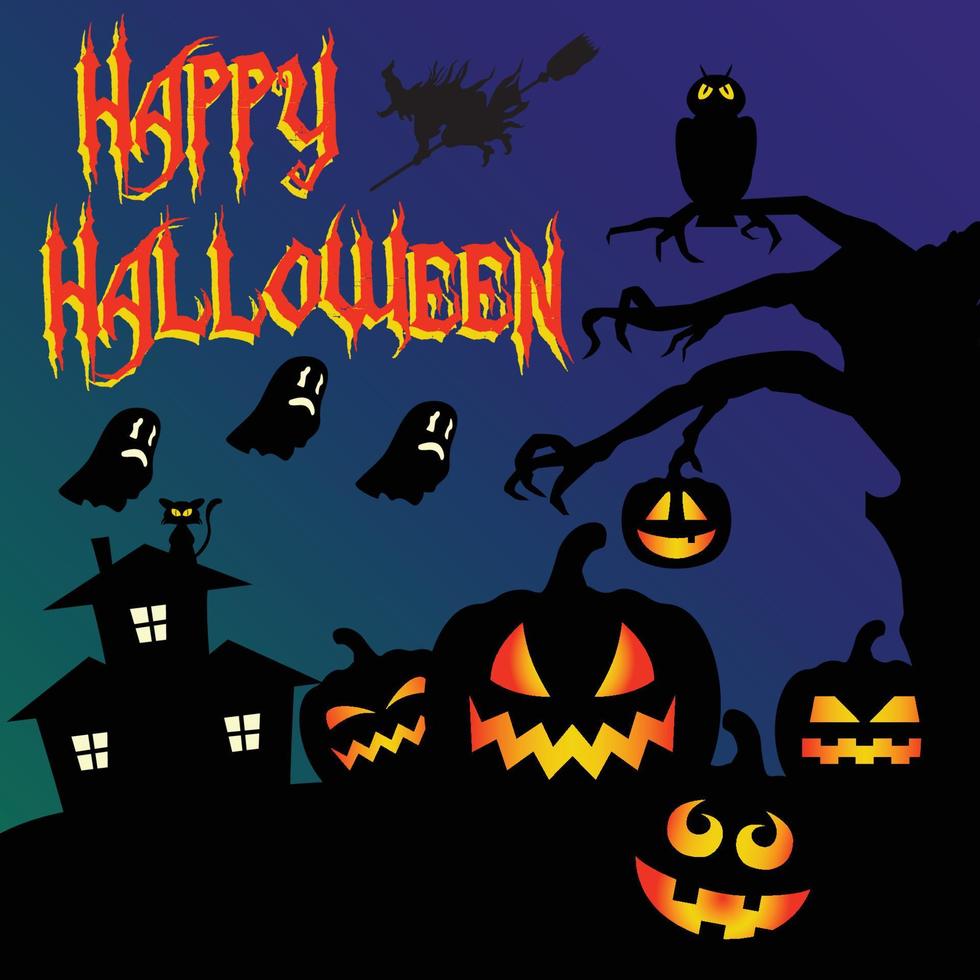 Halloween Night illustration vector