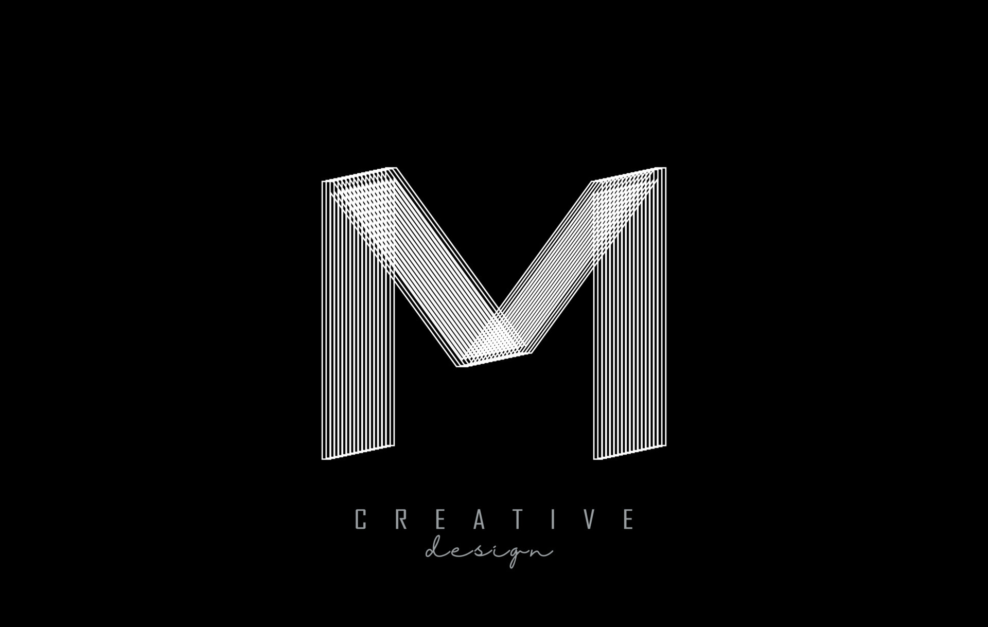 Letter M 3D logo design created in Adobe Illustrator free download -  LogoDee Logo Design Graphics Design and Website Design Company