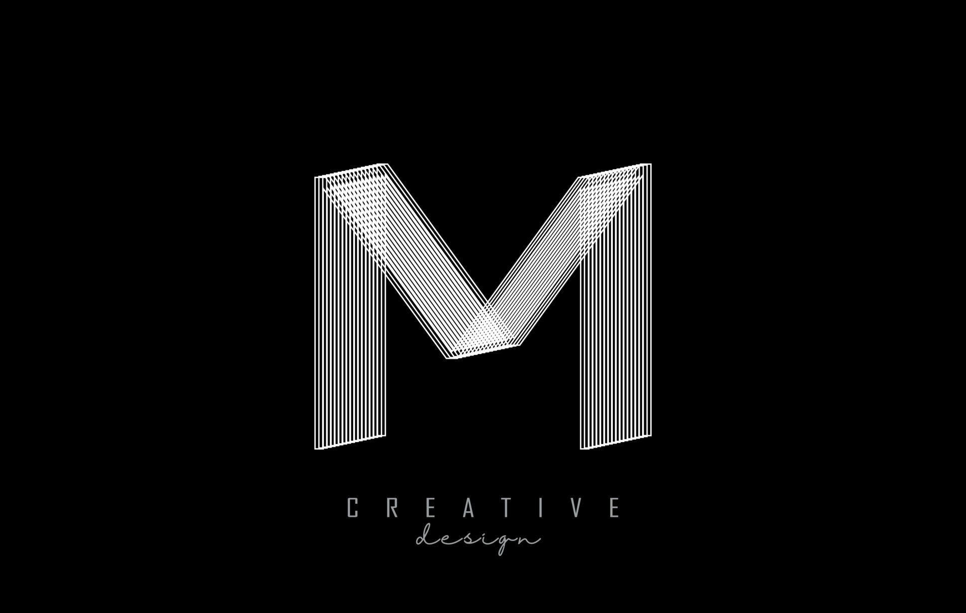 Initial M Letter Black Color With White Background Logo Design Vector  Template Creative Letter M Logo Design Stock Illustration - Download Image  Now - iStock