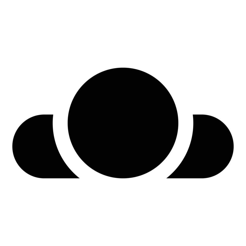 Man lying on back View head shoulders icon black color vector illustration flat style image