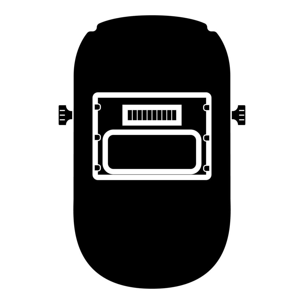 Welder mask icon black color vector illustration flat style image