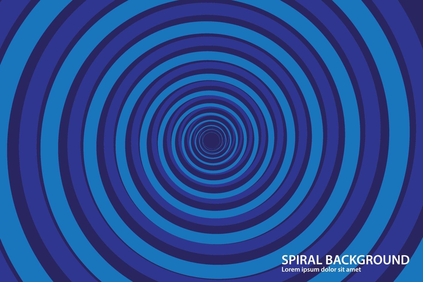 vector de fondo de remolino espiral de color azul