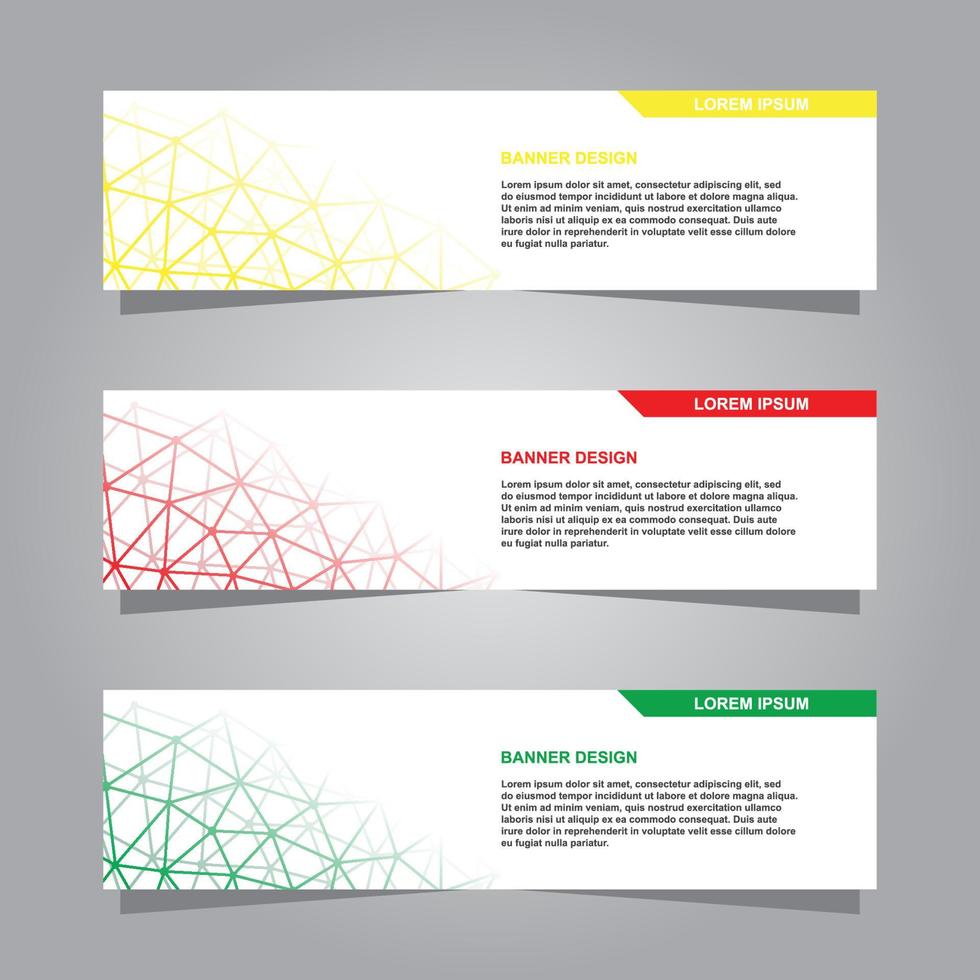 vector geometric modern banner background template