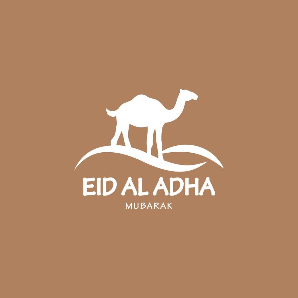 camel simple element for ornament, decorative, greeting eid mubarak, logo vector graphic