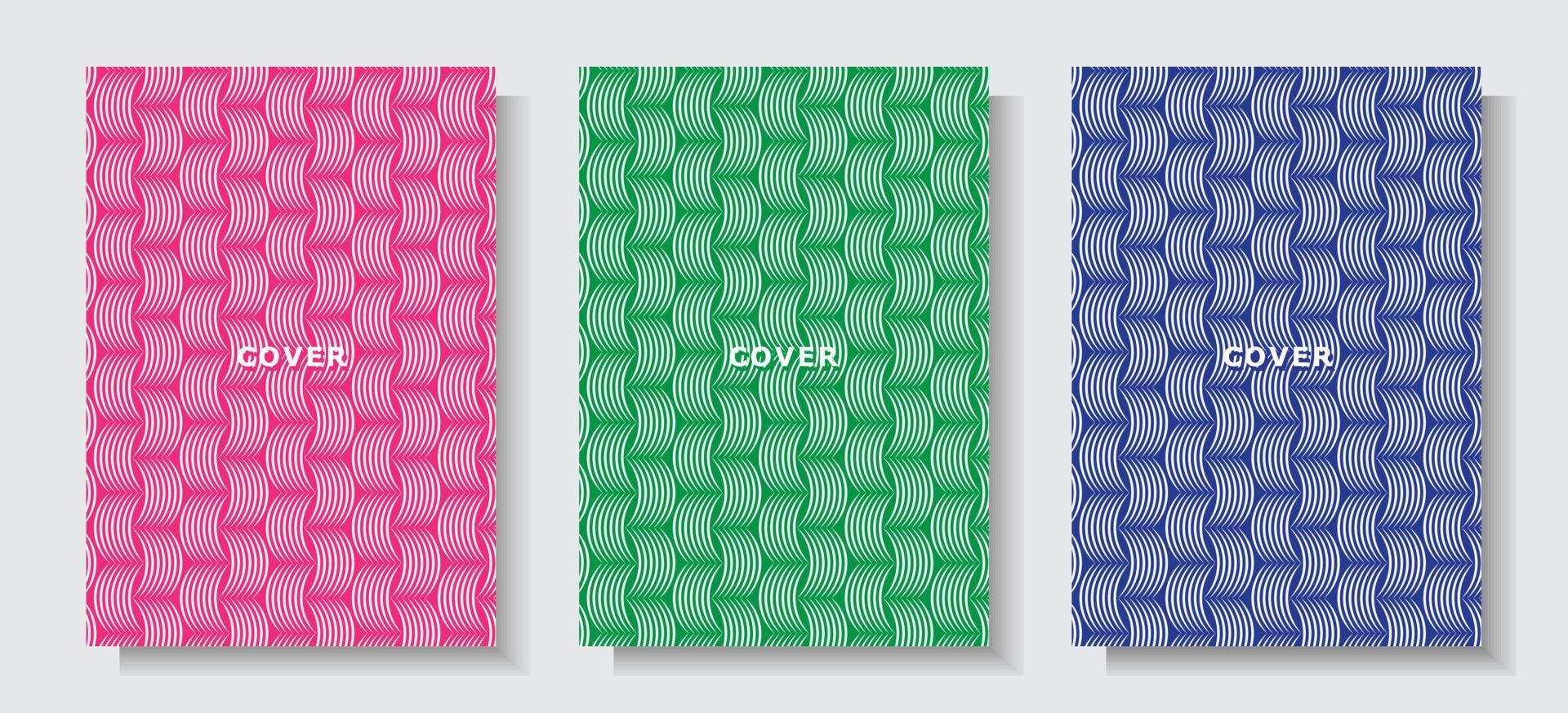 modern elegance cover set colorful texture pattern style design brochure vector graphic for print on paper