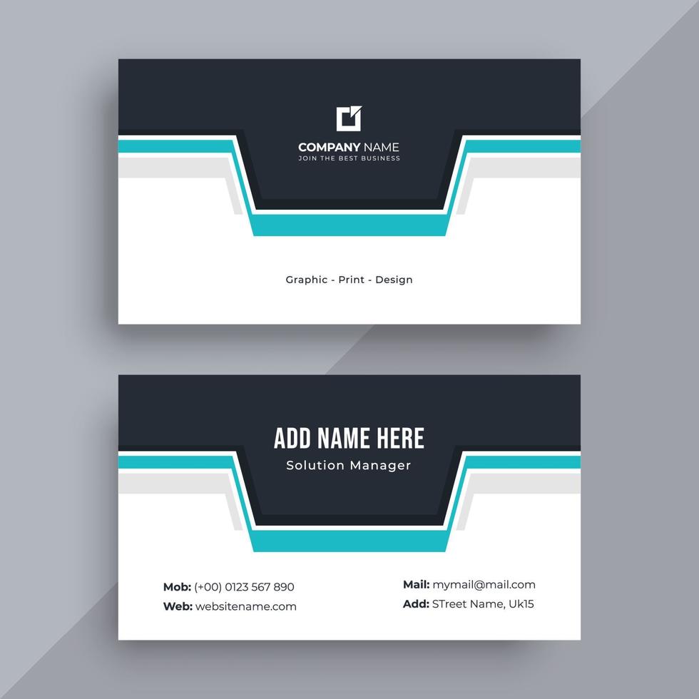 Creative business card template vector