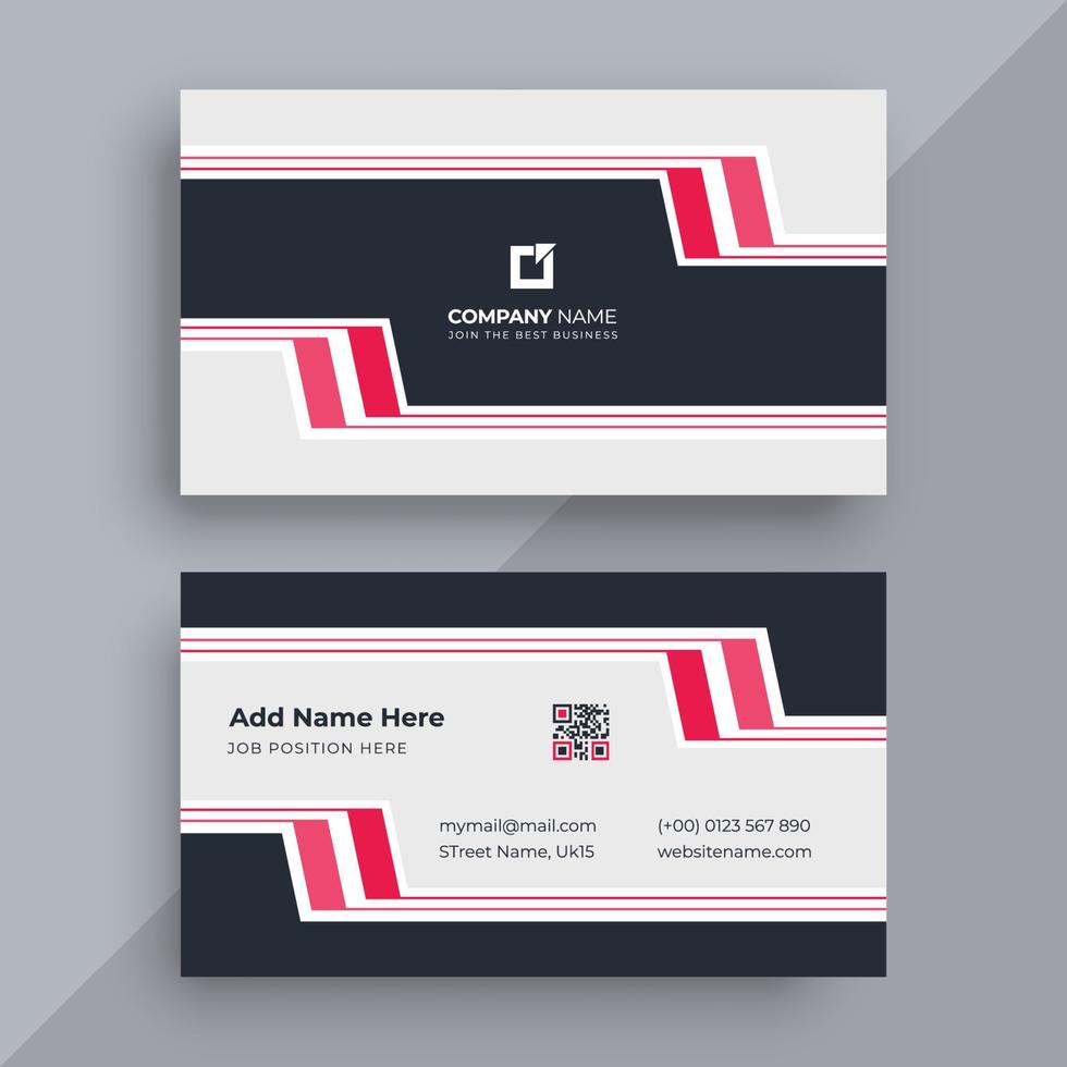 Modern business card design template vector