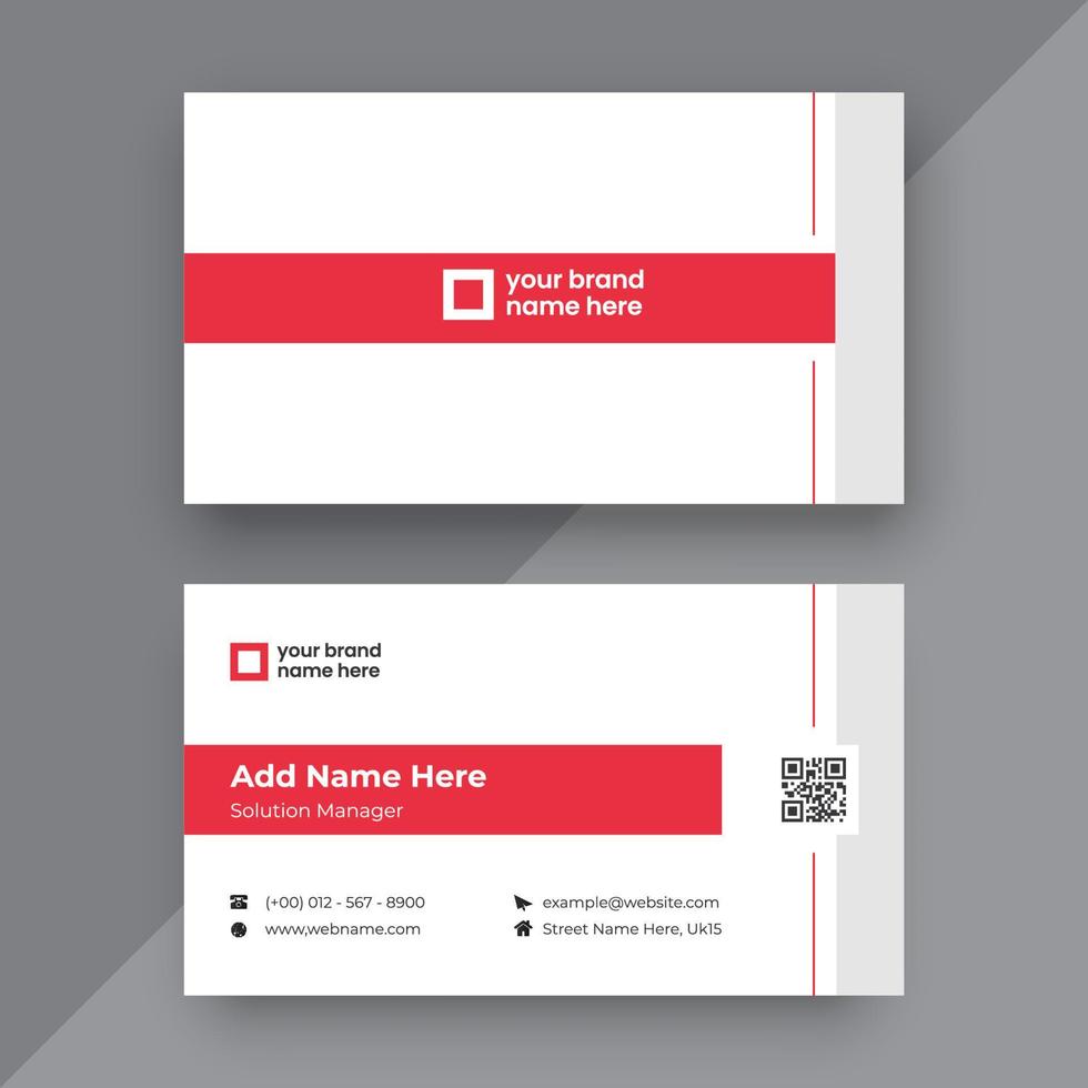 Modern business card design template vector