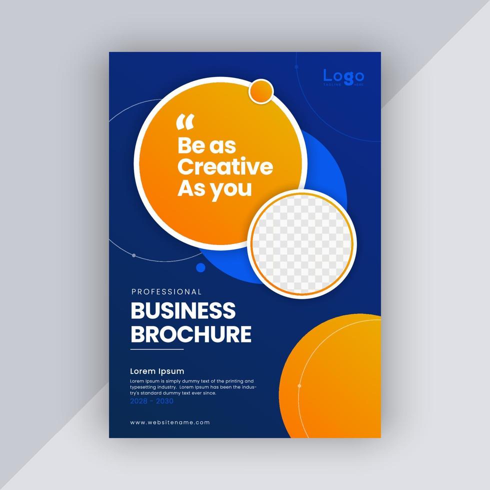 Creative brochure design template vector